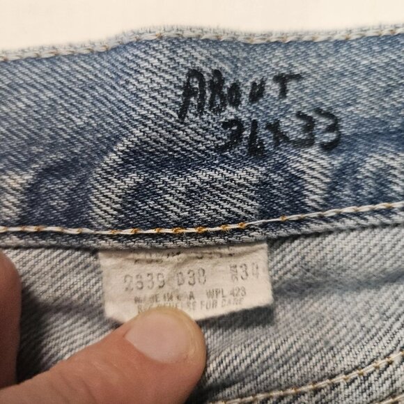 Vintage 80s Levis 501 Faded Jeans 32x32 Made USA - Picture 2 of 7